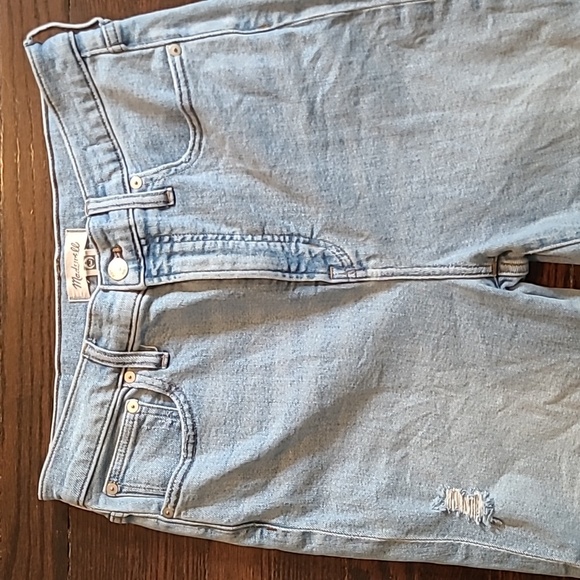 Madewell The Perfect Vintage Jean High-rise Distressed Light Wash Wmns 29 Casual - Picture 3 of 16
